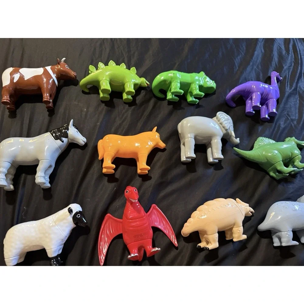 Popular Playthings Magnetic Mix Match Animals Lot 50 Pieces